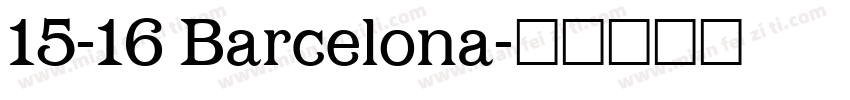 15-16 Barcelona字体转换